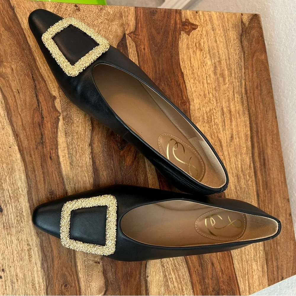 Sam Edelman Black Leather Women's Shoes, Size 7, NWT - Picture 2 of 9